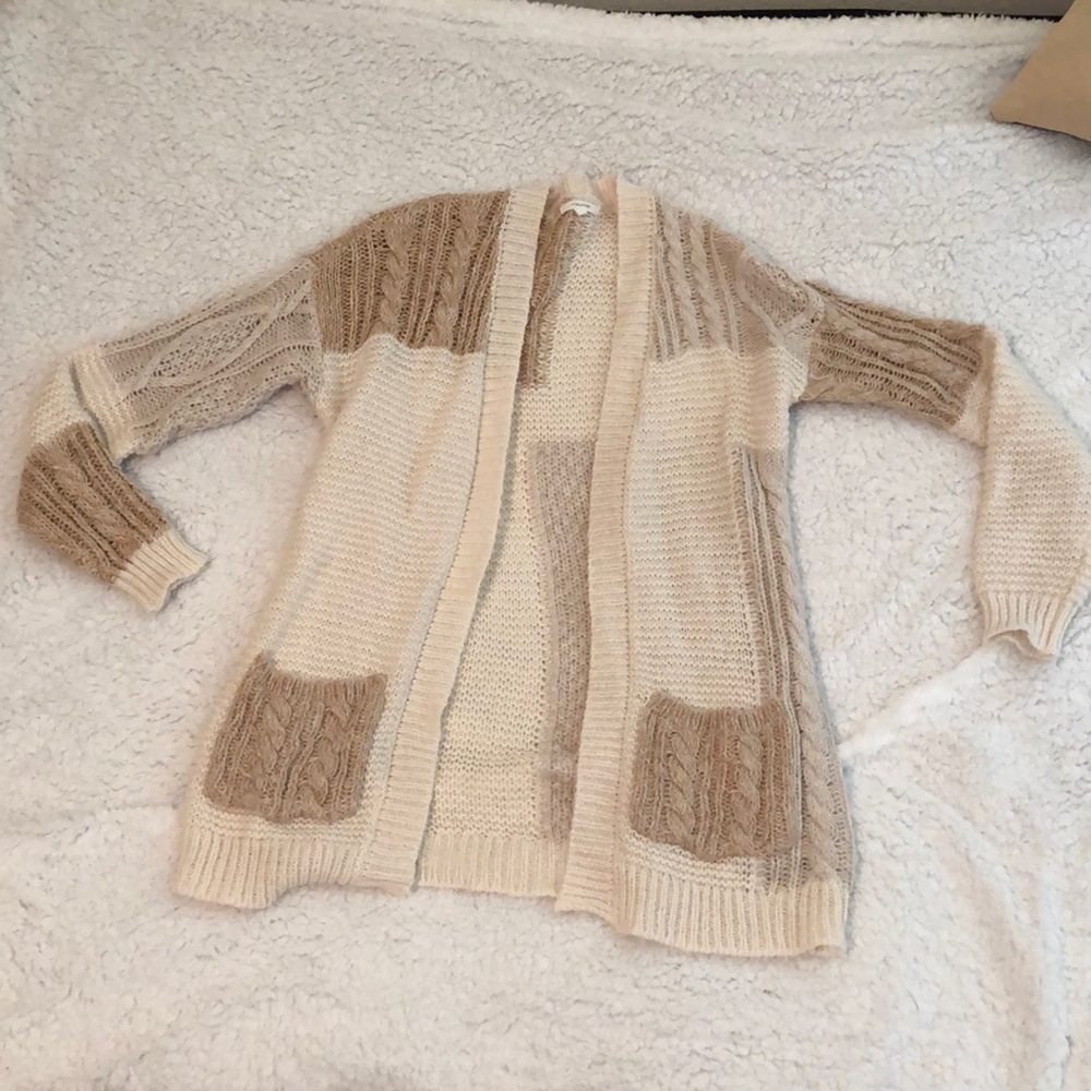 Open stitch cardigan